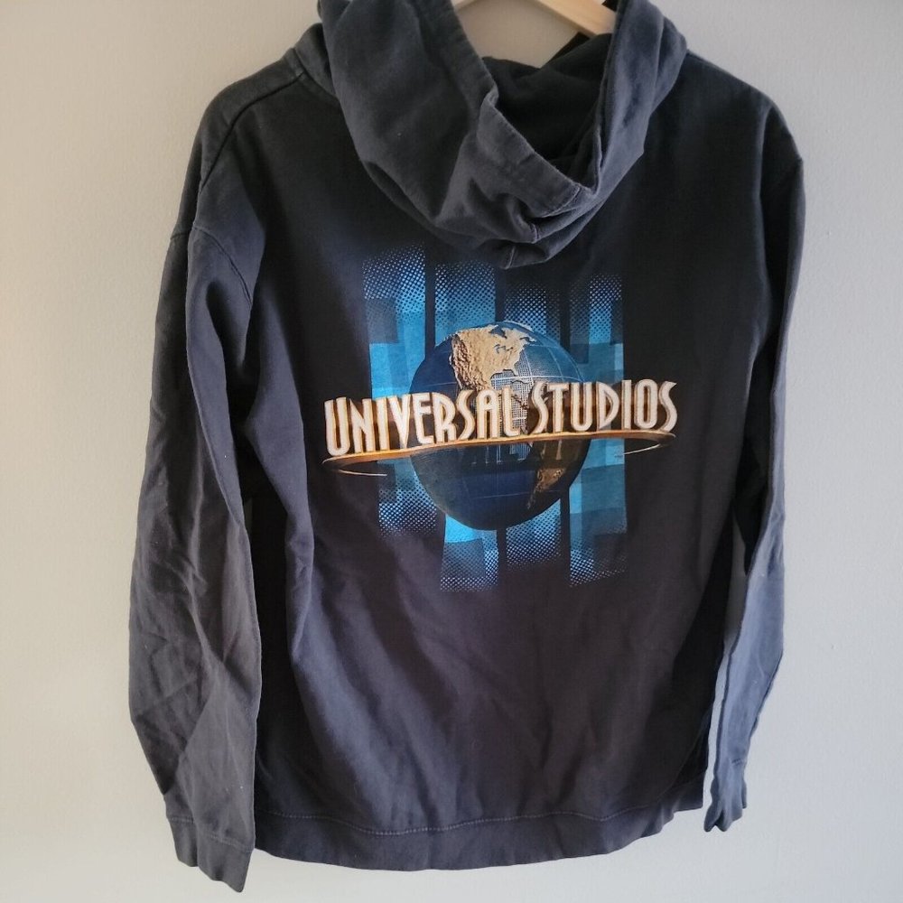 Universal Studios Black Kids Size XL Full Zip Hooded Sweatshirt